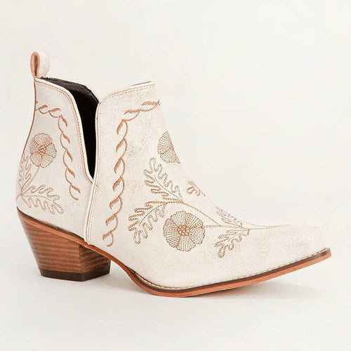 Loyal West Southwest Booties – White