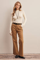 Stretch Ribbed Mock Neck Top FT0063