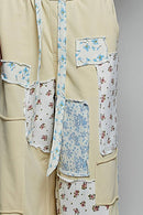 Patchwork Straight Leg Denim