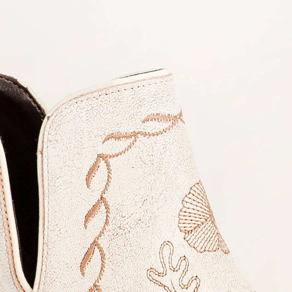 Loyal West Southwest Booties – White