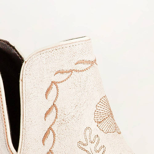 Loyal West Southwest Booties – White