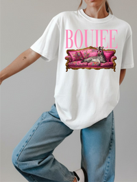 Boujee Zebra White Graphic Tee