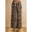 Leopard Pull-On Wide Leg Pants