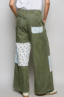 Patchwork Straight Leg Denim