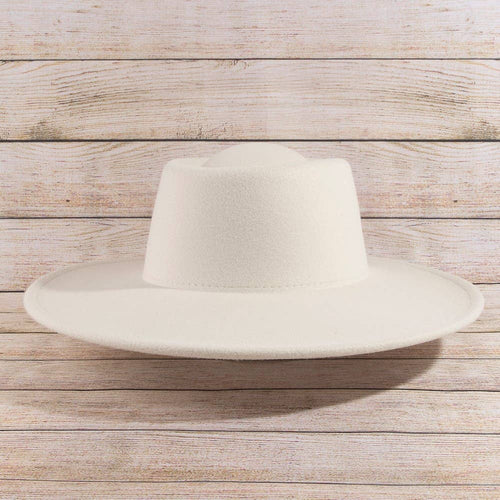 Flat Brim Pork Pie Fashion Hat
