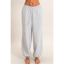 Star Print Elastic Waist Jogger Pants