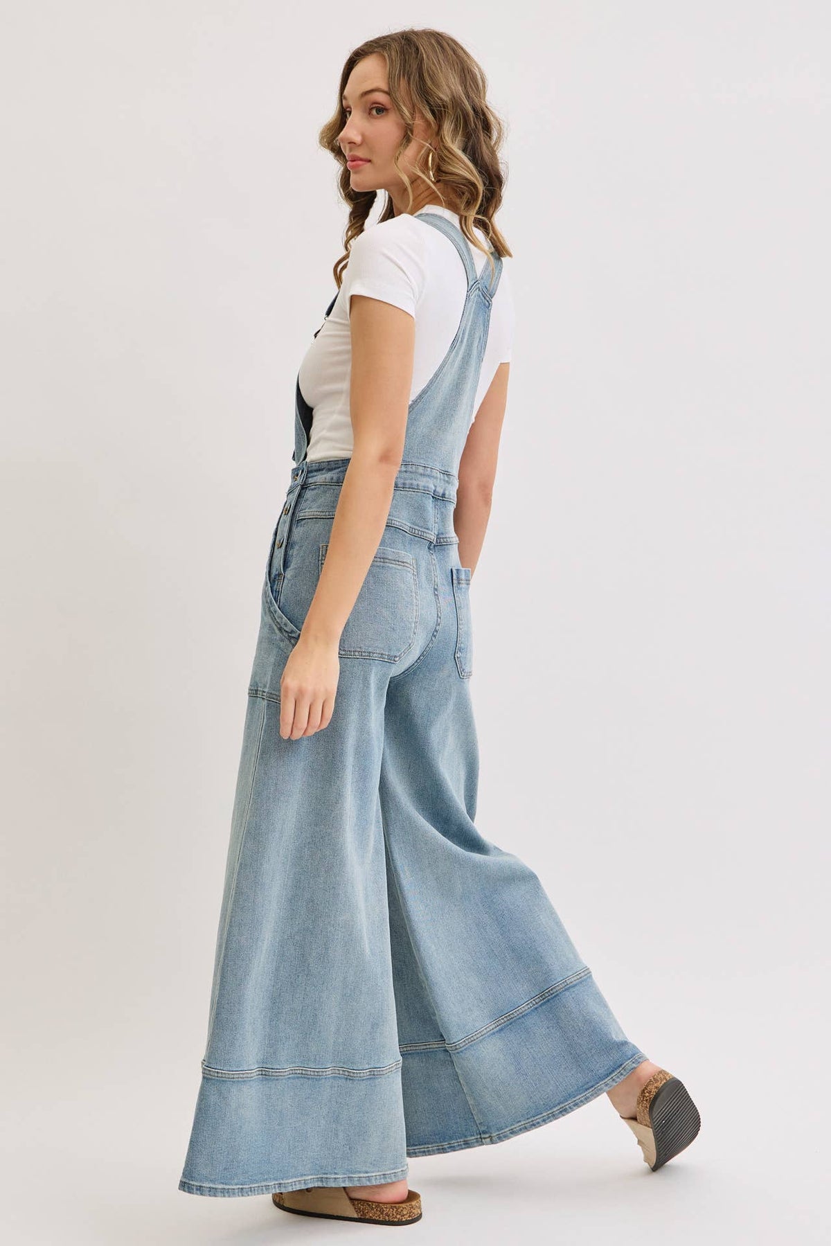 The Sedona Wide-Leg Denim Overalls