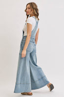 The Sedona Wide-Leg Denim Overalls