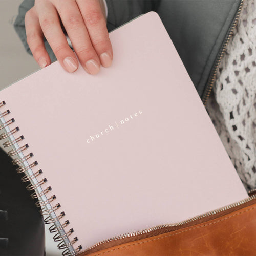 Blush Church Notes Bible Study Notebook