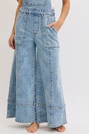The Sedona Wide-Leg Denim Overalls