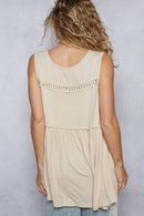V-Neck Babydoll Knit Top