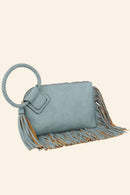 Fringe Cuff Clutch Tassel Wristlet Clutch Bag