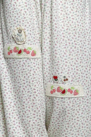 Vintage Floral Knit Contrast Pocket Jogger Overalls