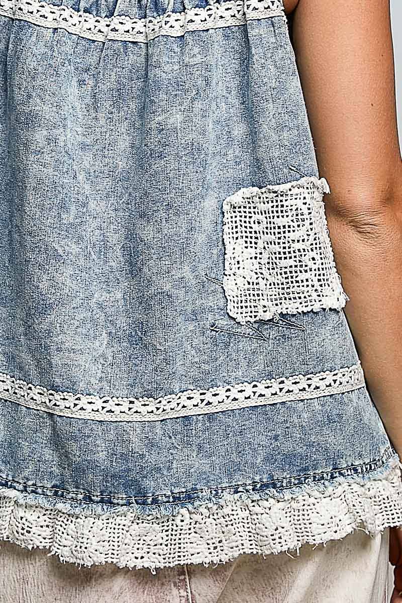 The Poppy Denim Top