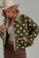 Polka Dot Canvas Jacket