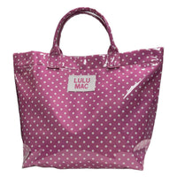 LM-BG-1003 TOTE BAG PINK/WHITE DOT