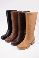 BELVIN all Boots Low Block Heel Versatile Everyday Style