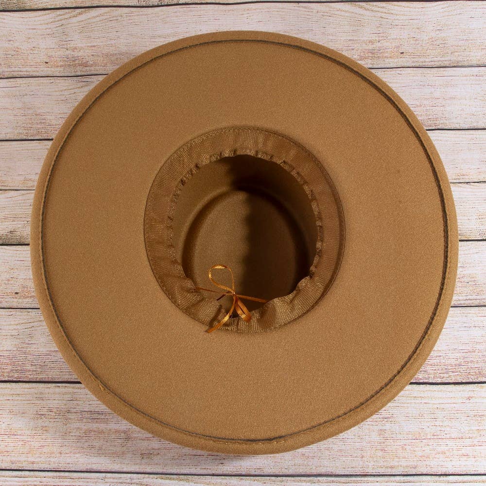 Flat Brim Pork Pie Fashion Hat