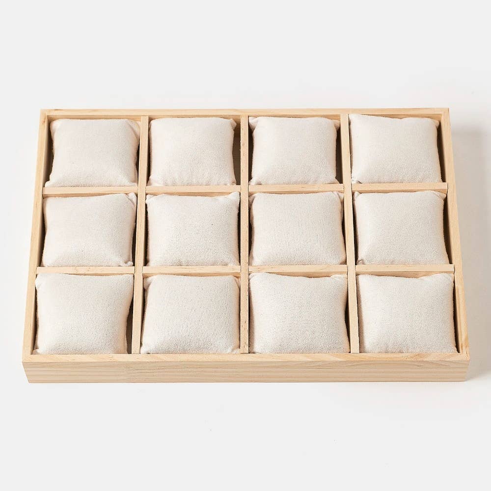 Wooden Twelve Slot Bracelet Display Case