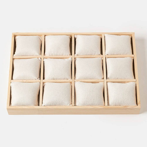 Wooden Twelve Slot Bracelet Display Case