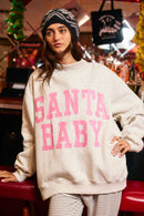 IT2594-SANTABABY | Reversible Mock Neck Sweatshirt