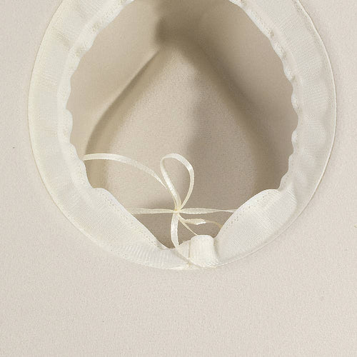 Wide Brim Felt Fedora With Gold Brocade Band