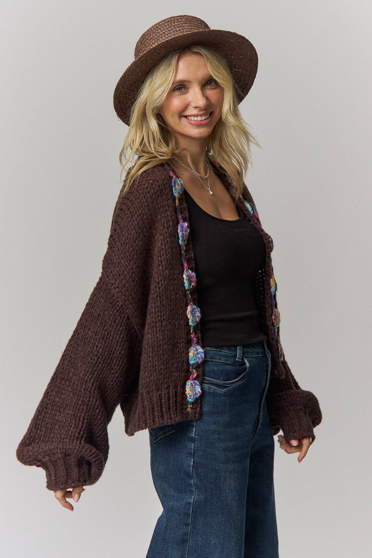 The Mabel Chunky Cardigan – Green