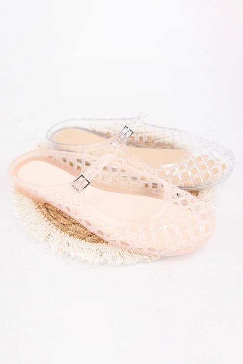 Nemo Jelly Mary Jane Flats – Brown