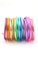 Single Rainbow Thai Buddhist Temple Bracelet, Mantra Bangle