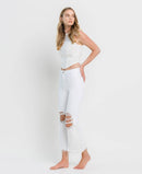 Vintage '90s Super High Rise Crop Flare Jeans