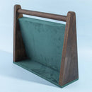 Wood Frame Velvet Ring Display Stand