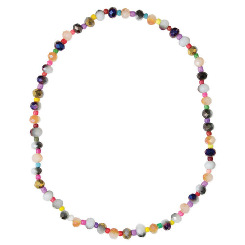 Shimmering Sea Multicolor Bead Stretch Anklet