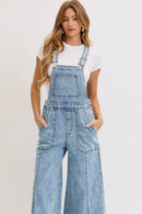 The Sedona Wide-Leg Denim Overalls