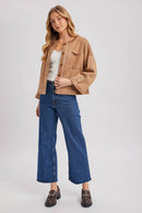 BUTTON DOWN BOXY KNIT CARDIGAN