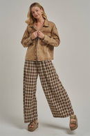 Western Plaid Boho Pants