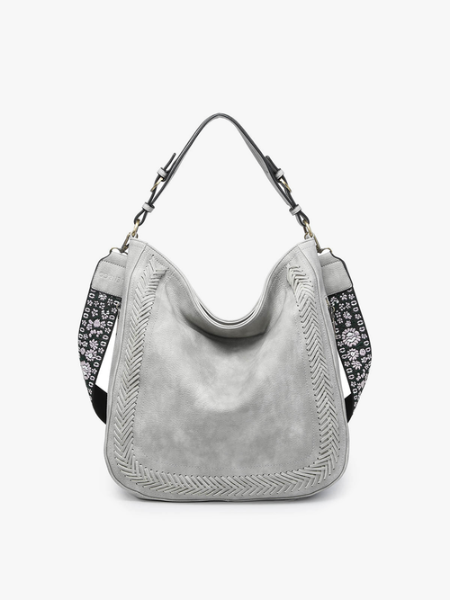 Aris Whipstitch Hobo Bag