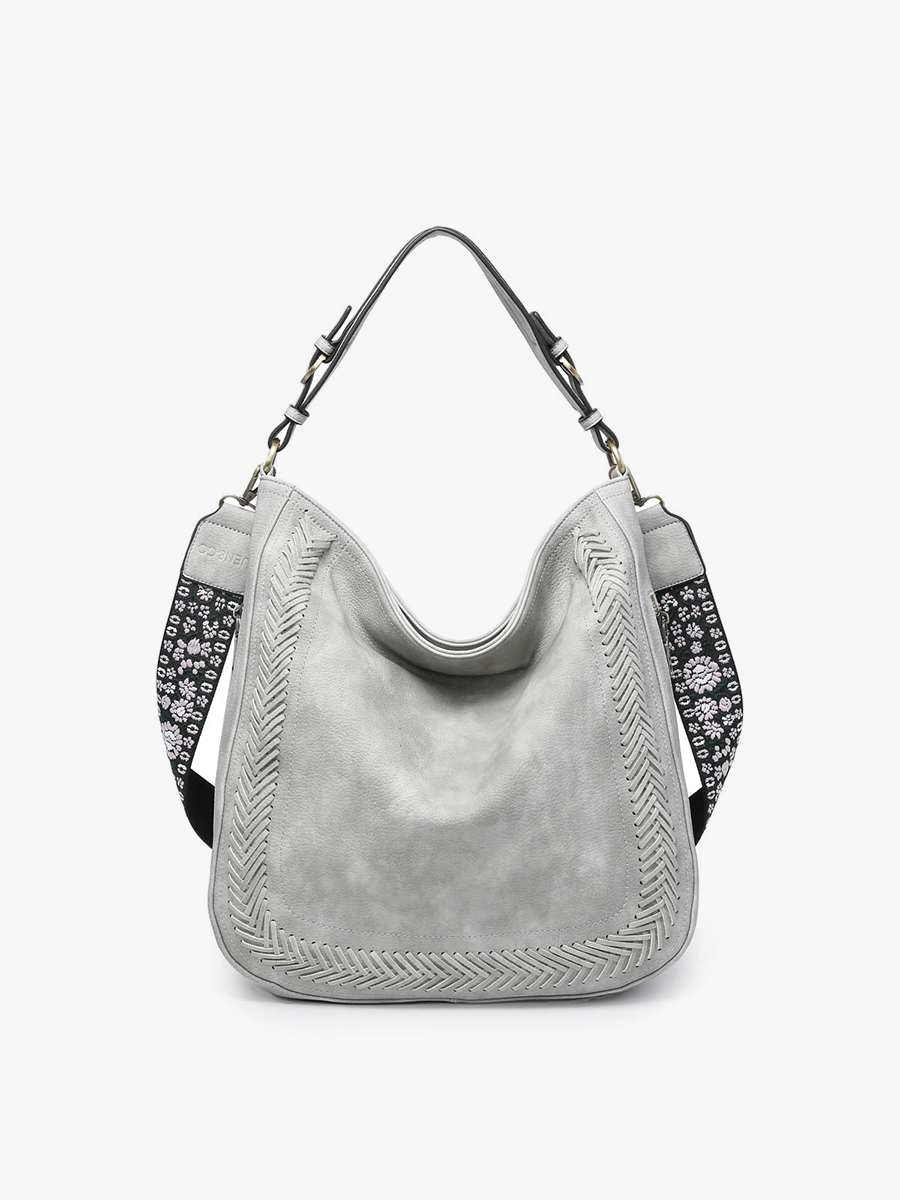 Aris Whipstitch Hobo Bag