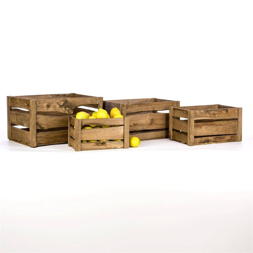 Set of 4 Wood Crates