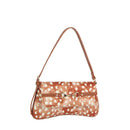 Fawn Spotted Horsebit Flap Shoulder Bag
