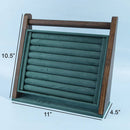 Wood Frame Velvet Ring Display Stand