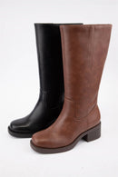 BELVIN all Boots Low Block Heel Versatile Everyday Style