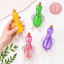 12PCS Glitter Duck Squeeze Squishy Stress Relief Toy