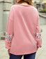 Floral Patch Long Sleeve Top