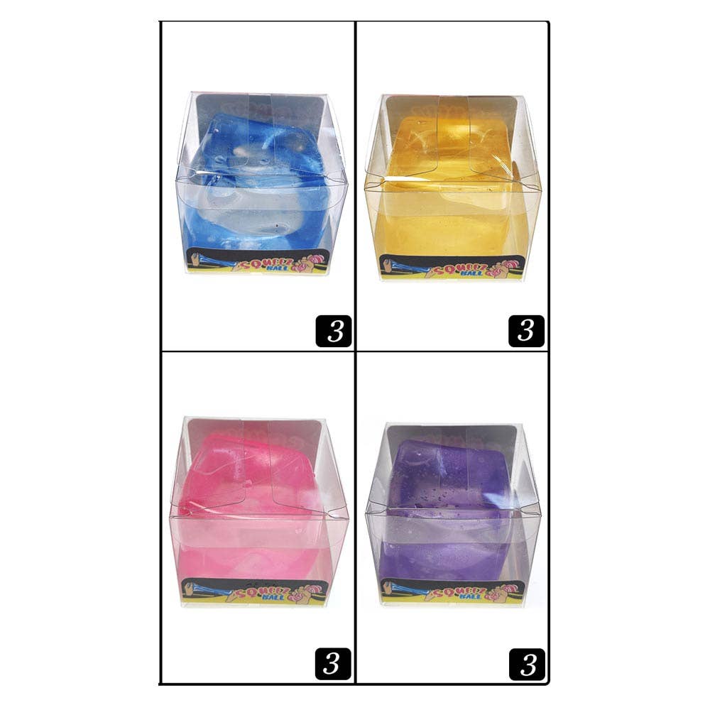 12PCS - Ice Cube Squeeze Squishy Stress Relief Toy