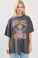 Rock N Roll Vintage Graphic Oversized Seamless Box Tee
