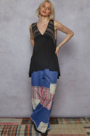 V-Neck Babydoll Knit Top