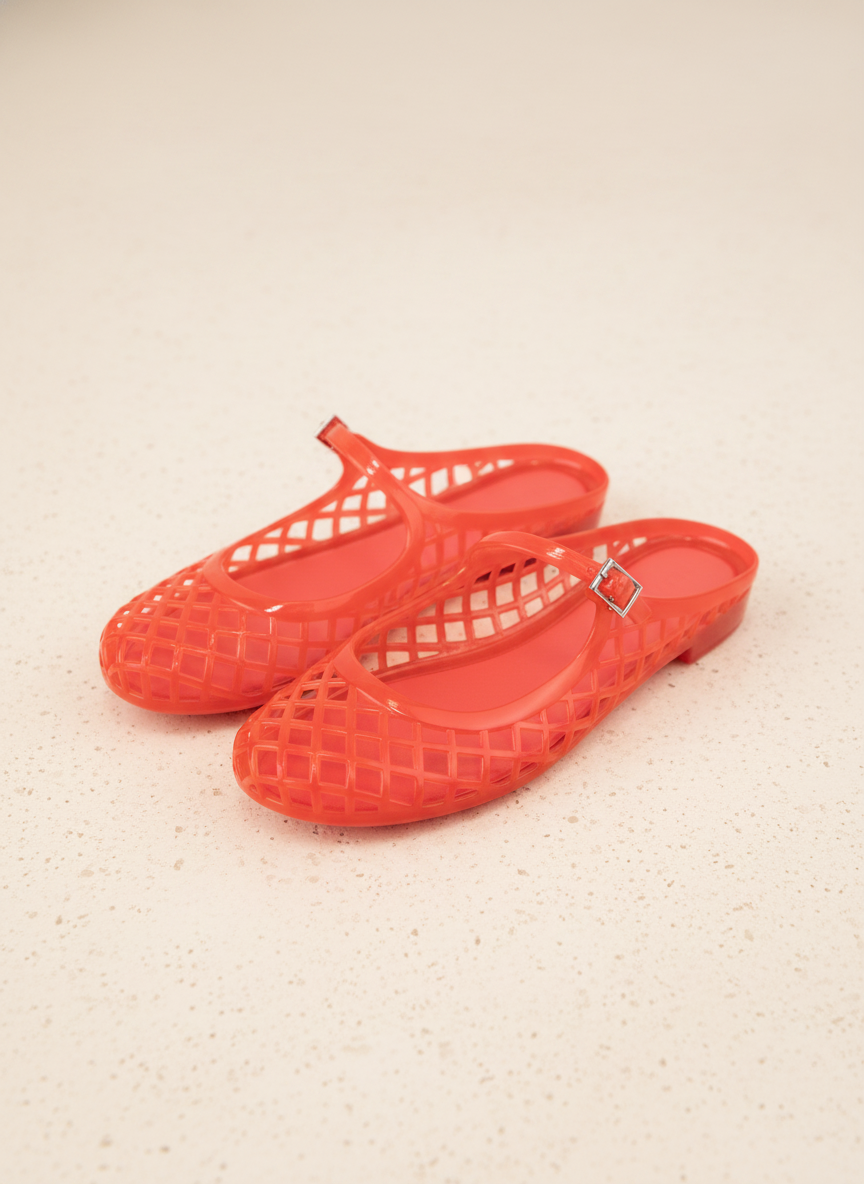 Nemo Jelly Mary Jane Flats – Brown