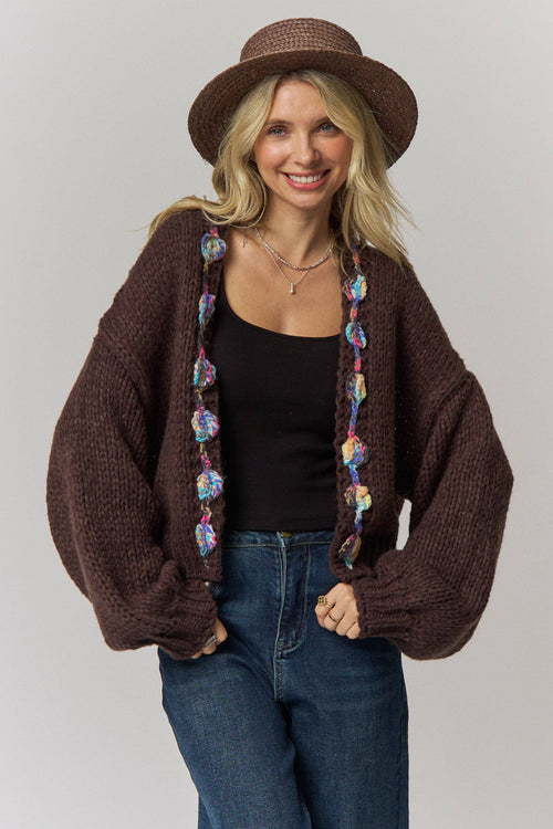 The Mabel Chunky Cardigan – Green