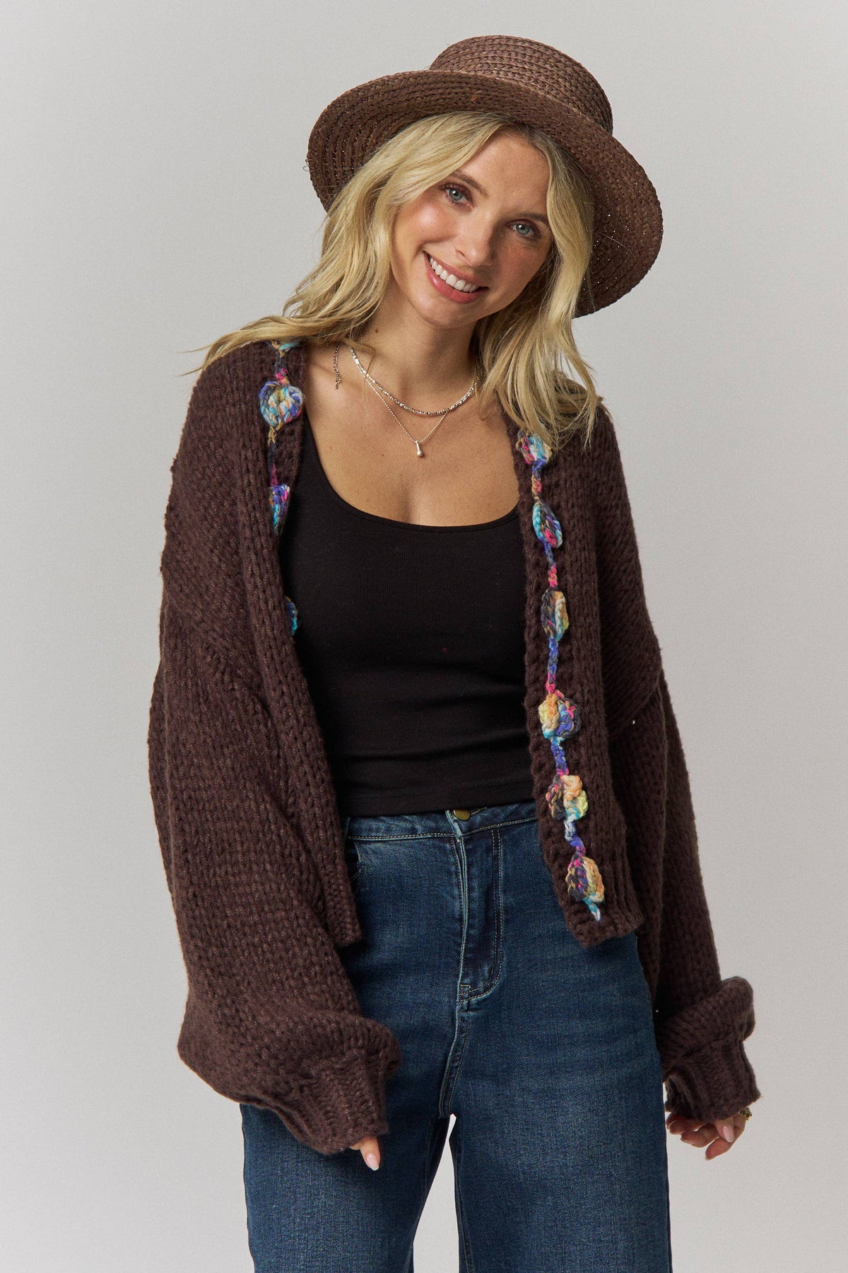 The Mabel Chunky Cardigan – Green