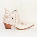Loyal West Southwest Booties – White